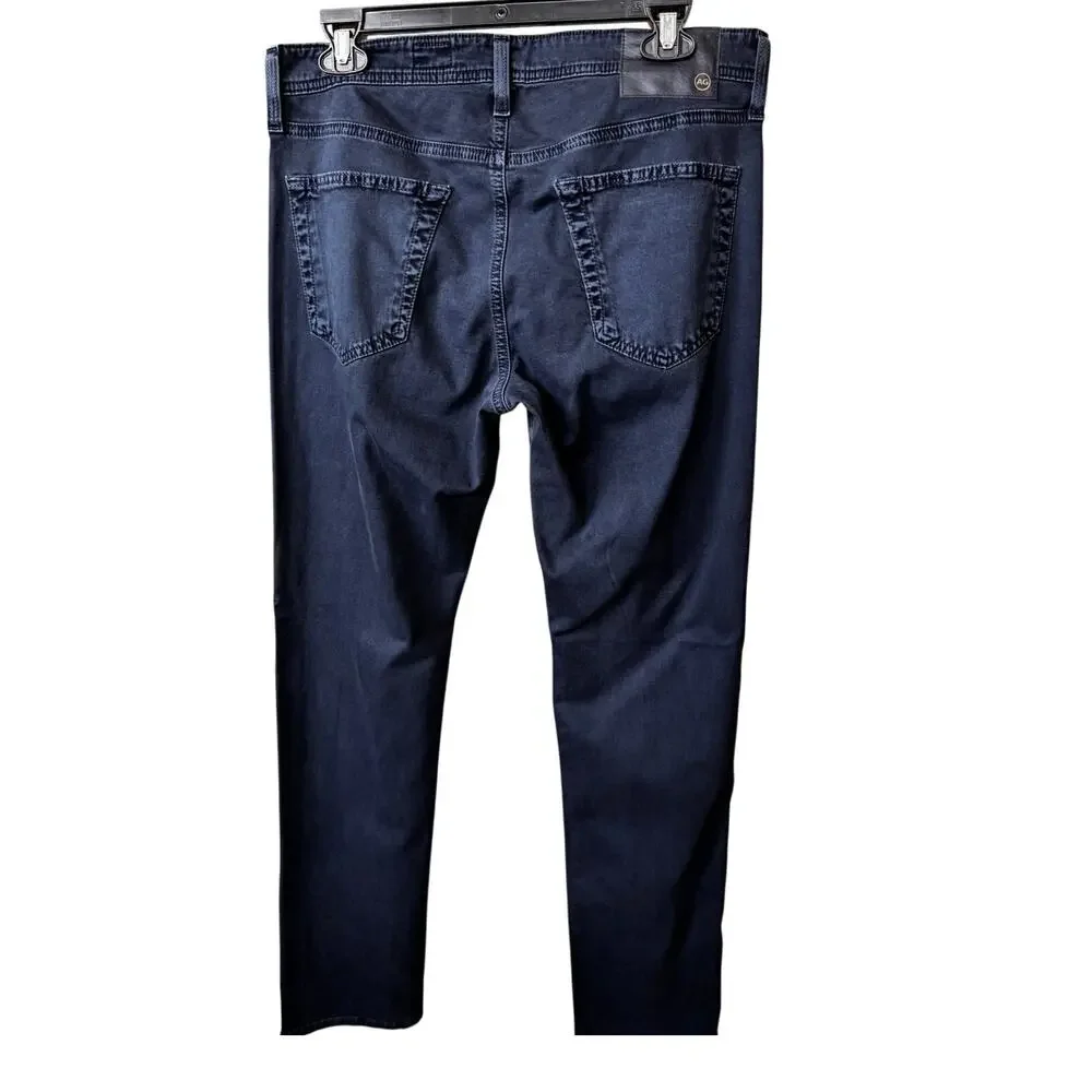 New AG Adriano Goldschmied Men’s Blue Vault Slim Straight Leg Jeans Size 32X32